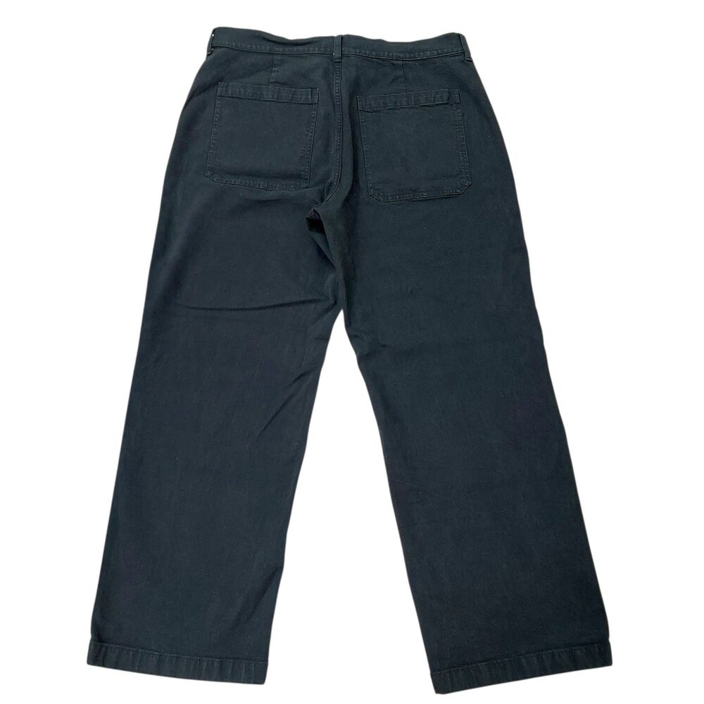 Madewell Emmet Wide Leg Jeans Women 33x30 Navy Blue High Rise Patch Pocket Retro - Picture 5 of 12